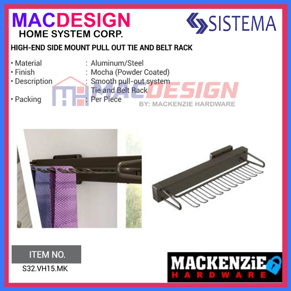 SISTEMA VH15.MK SIDE MOUNT PULL OUT TIE AND BELT RACK | Shopee Philippines