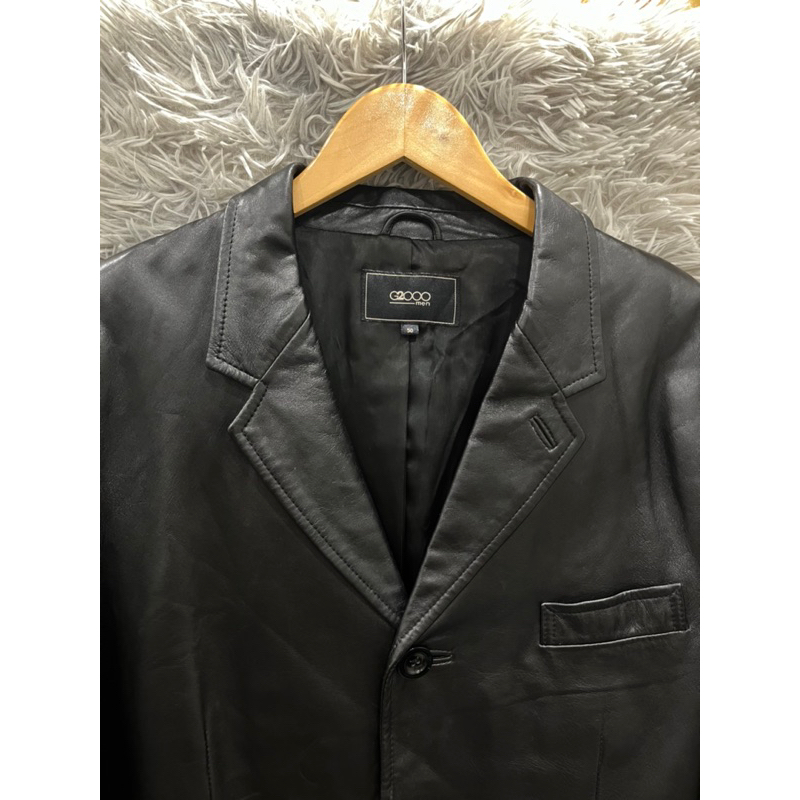 G2000 MEN LEATHER COAT JACKET