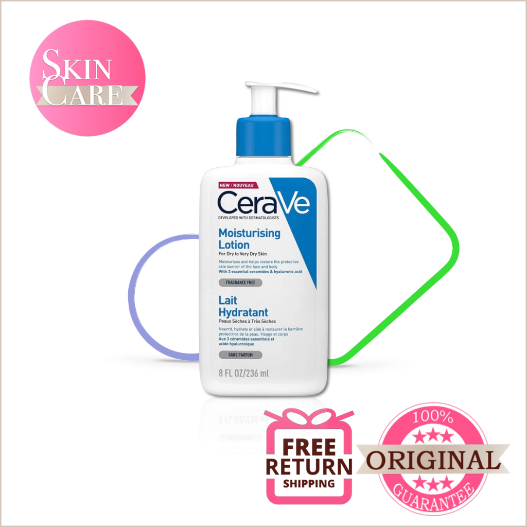 CeraVe Moisturizing Lotion 236ml Youthful, Brighter Skin! Shopee