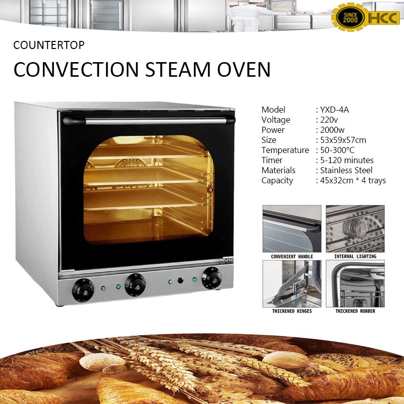 Electric Convection Oven Baking, Grilling, Steaming with Blower and