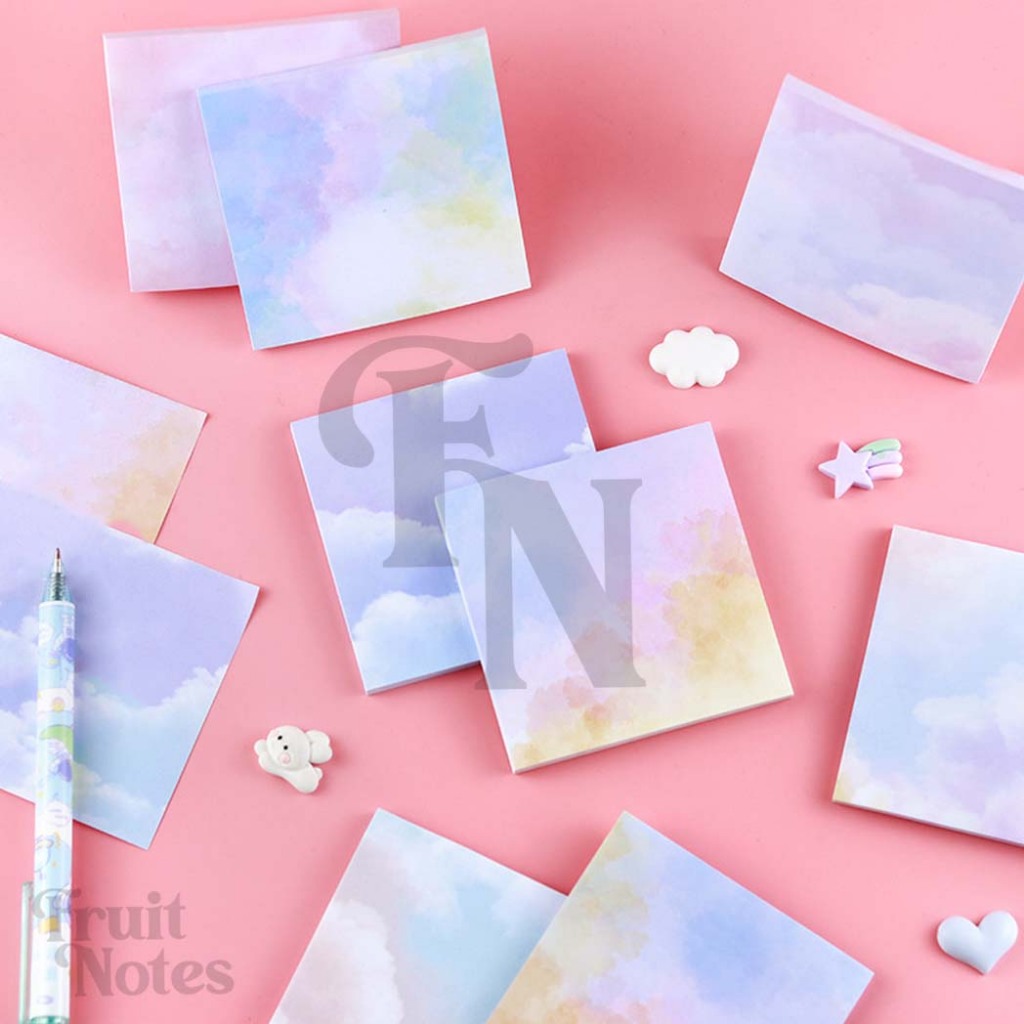 SN372 50 sheets Gradient Cloud Sticky Notes | Shopee Philippines