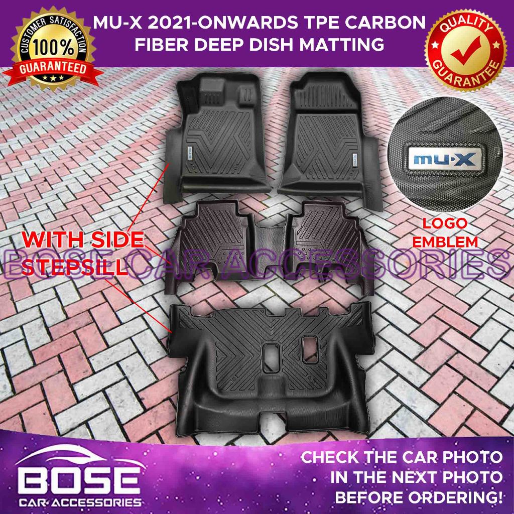 Tpe Carbon Fiber Deep Dish For Isuzu Mu X Mux On Deep Dish Car Matting High Quality