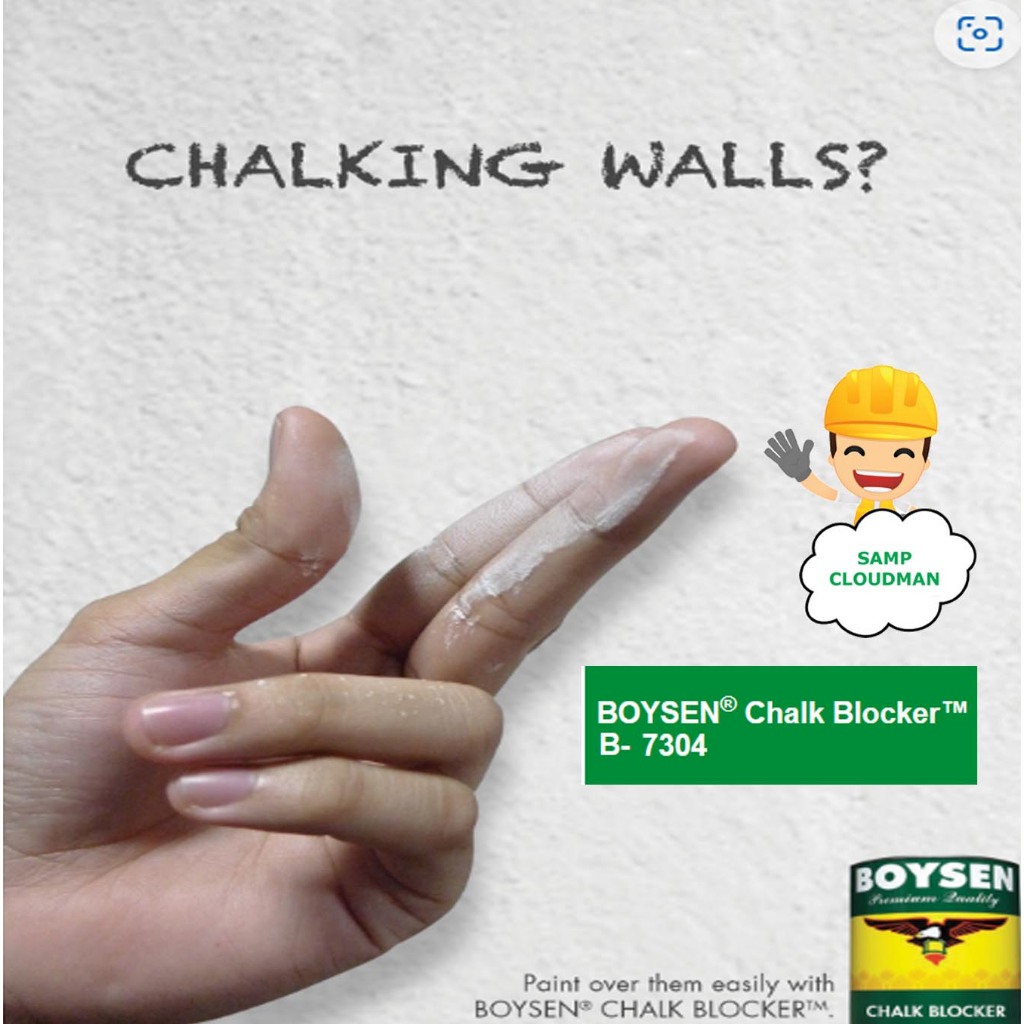 BOYSEN® Chalk Blocker™ B7304 Gallon 4 Liters ChalkBlocker Paint Repair