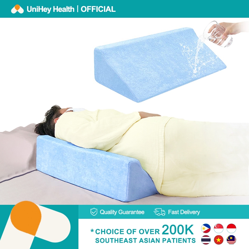 【UniHey】Wedge Pillow Waterproof Foam Anti Bedsore Bed Turning Pillow