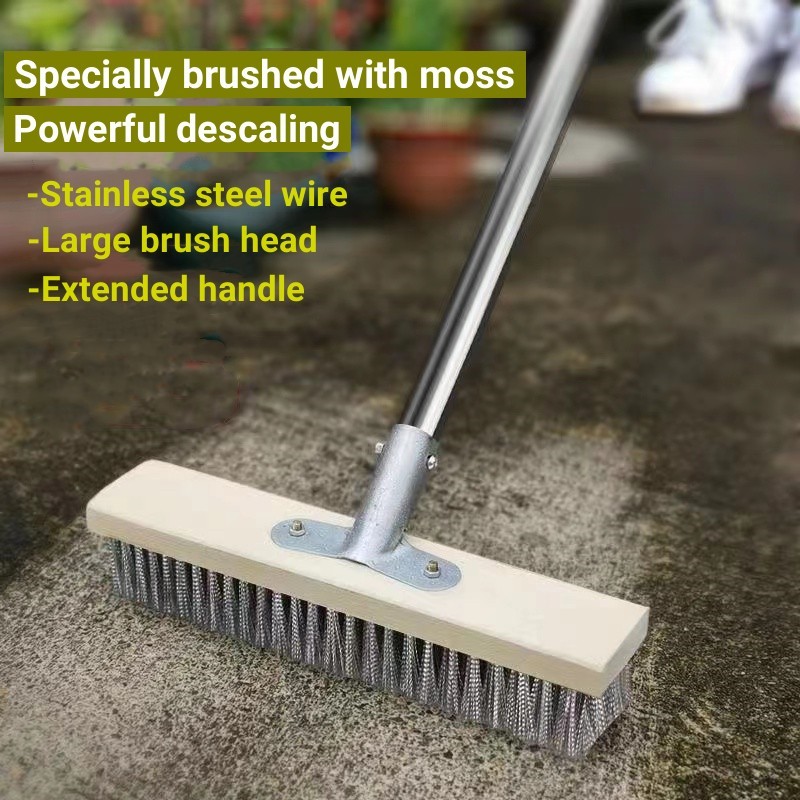 Moss Removal Brushwire Brush Decking Moss Cleaner For Cracks Flagstone