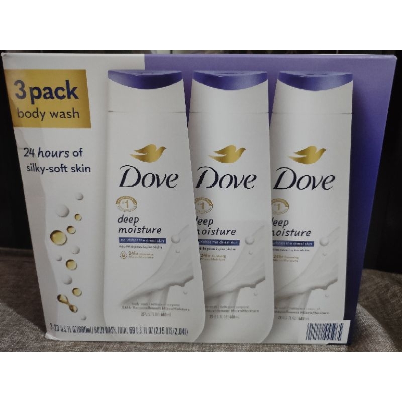 Dove deep moisture body wash 3 pack Shopee Philippines