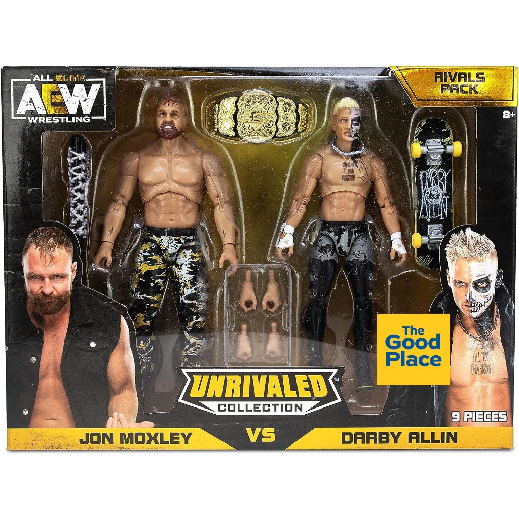 JAZWARES AEW Wresting Unrivaled and Darby Allin and John Moxley 2 Pack ...