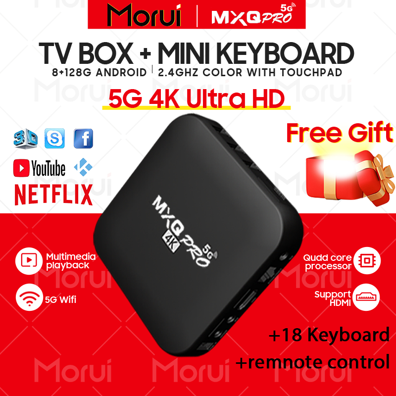 Product image MORUI MXQ Pro 4K HD TV Box 2.4G/5G 8+128GB WiFi Connection MaliG31 CPU Media Player Set Top Box