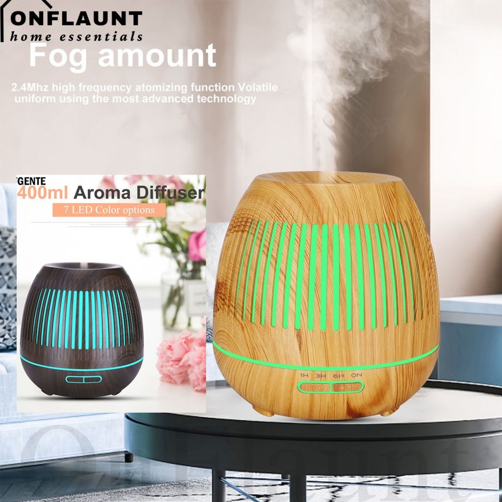 OnFlaunt Aroma Diffuser With 7 Changing Colors LED Lamp Lights Air