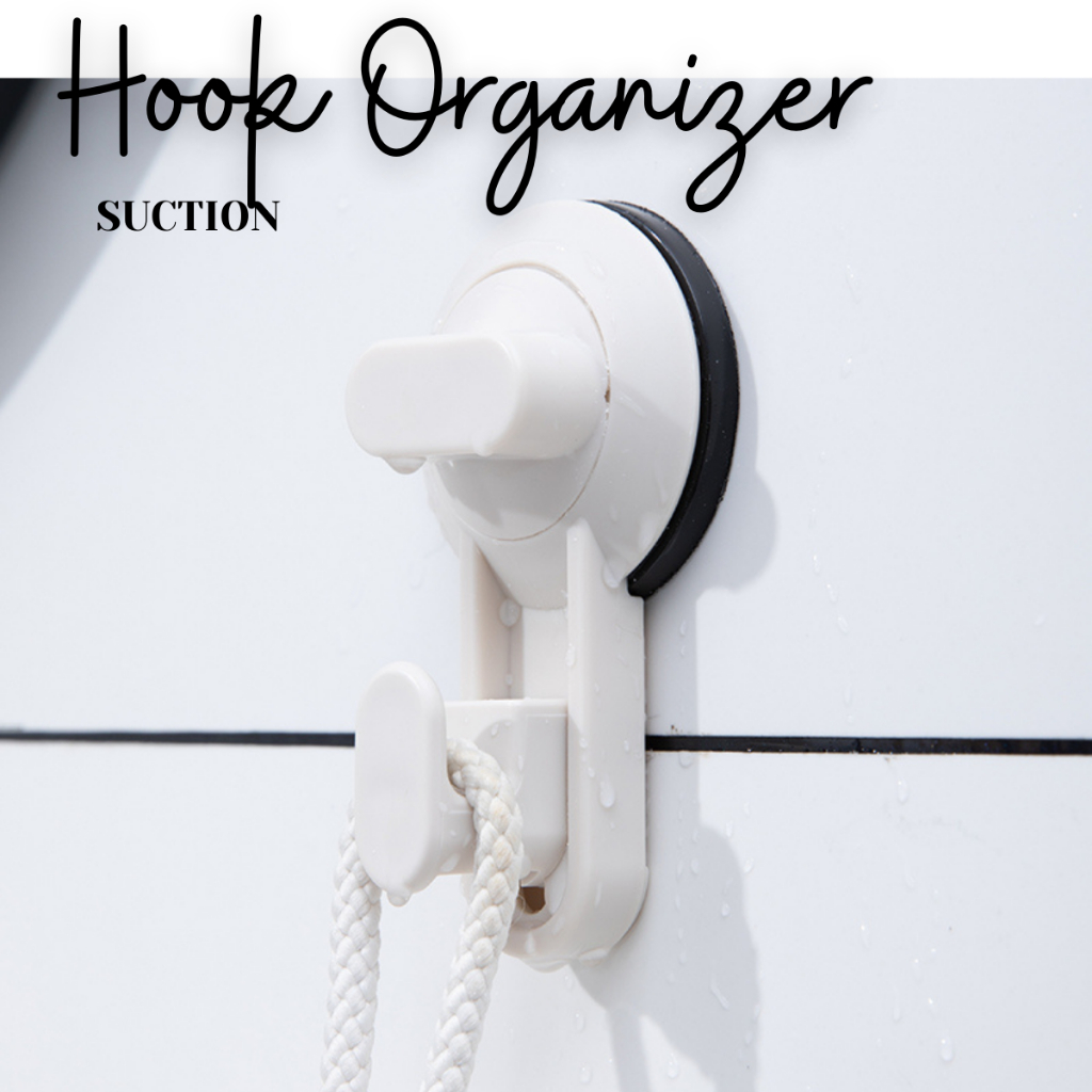 LOCAUPIN Bathroom Wall Mounted Hook Organizer Shower Loofah Towel Coat