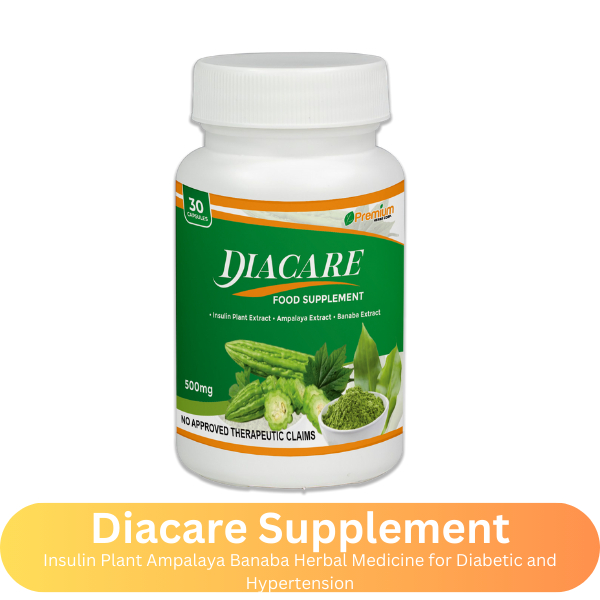 Diacare Supplement Banaba Herbal Medicine for Diabetic and Hypertension