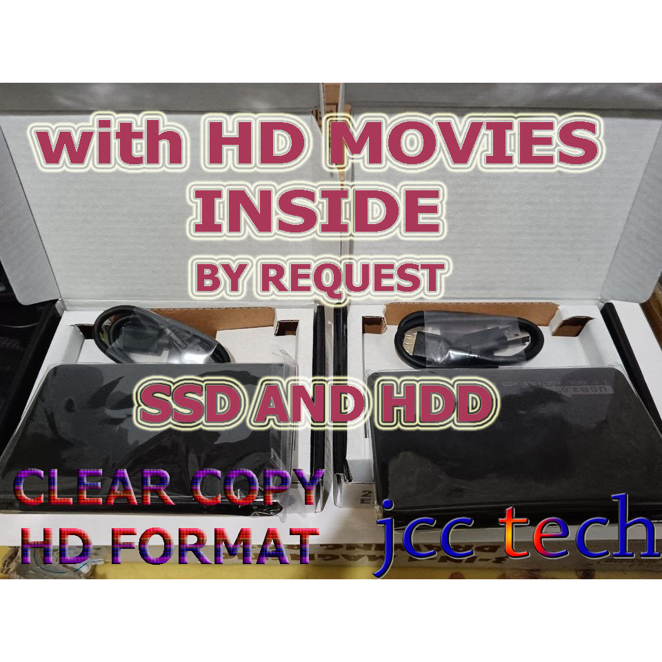 External HDD,SSD and USB with Latest and Classic Movies, TV Series