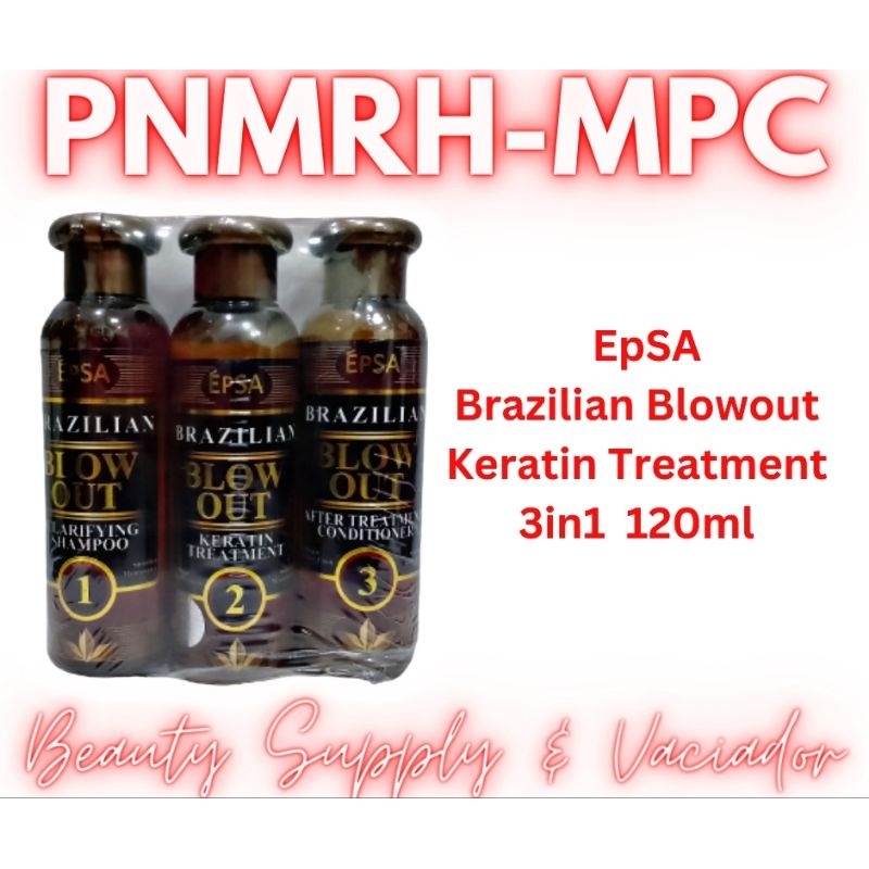 EpSA Brazilian Blowout Keratin Treatment 3in1 Set 120ml Shopee