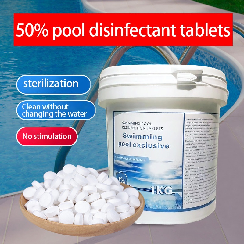 Chlorine Tablet 90 1kg 500 tablets for Swimming Pools TCCA TICA