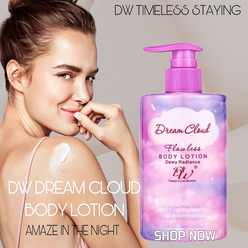 DW Dream Cloud Flawless Body Lotion with Dewy Radiance and 10x Active