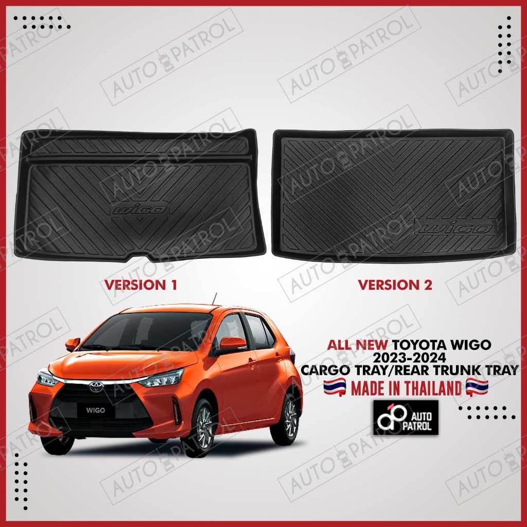 TOYOTA WIGO 20232024 v1/v2 Rear Trunk Tray / Cargo Tray (Made in