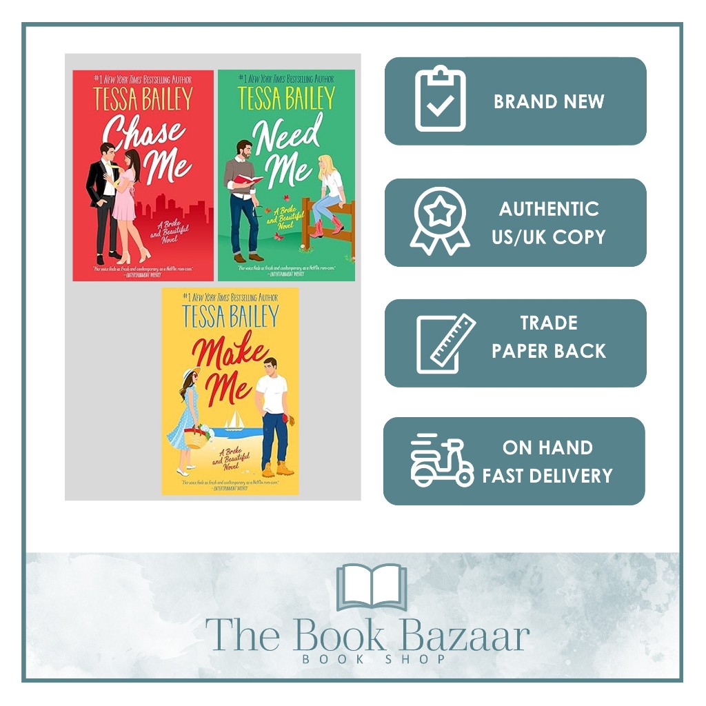 Broke and Beautiful Series by Tessa Bailey (UK Paperback) [BRAND