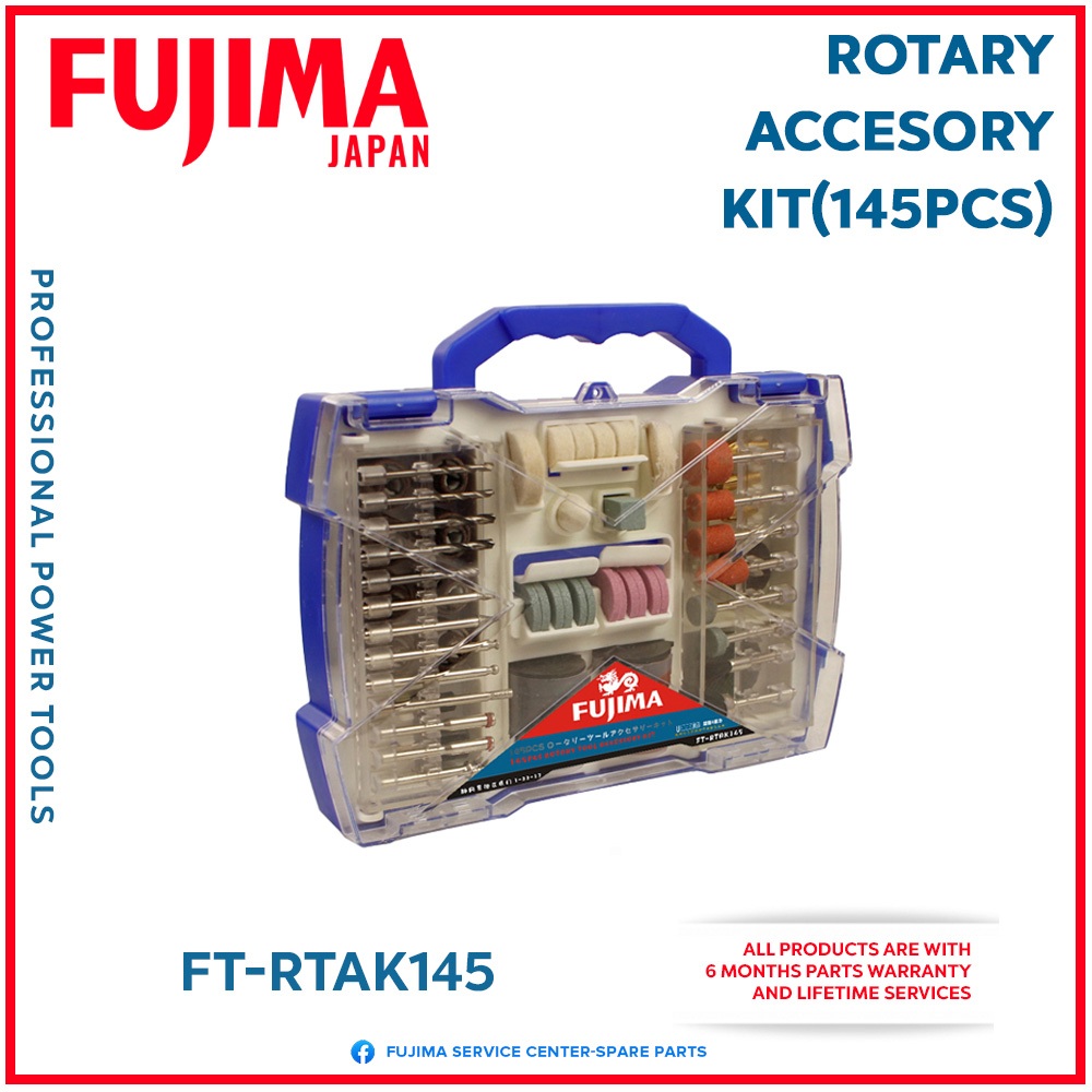 FUJIMA ROTARY TOOL ACCESSORY KIT 145PCS / 208PCS / 282PCS | Shopee ...