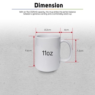 1-Box QUAFF Sublimation Coated White Mug 11oz Sublimation Printable ...