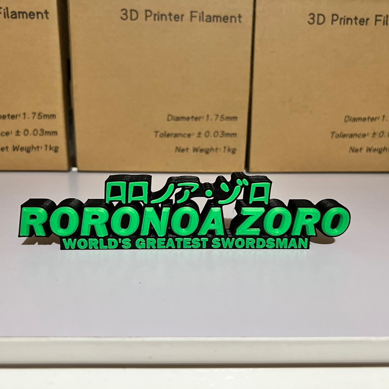 Roronoa Rozo Name 3D Logo shelf display collectible collection toy gift ...