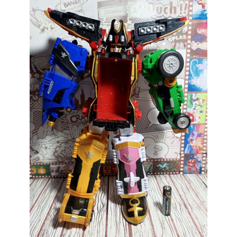Power Rangers Super Megaforce Gokaiger DX GokaiOh Dragon Megazord Set