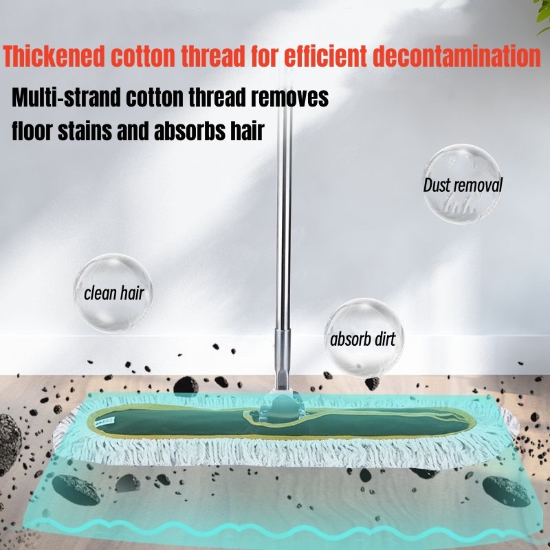 Large Industrial Commercial Dust Mop,Heavy Duty Floor Mop with Long