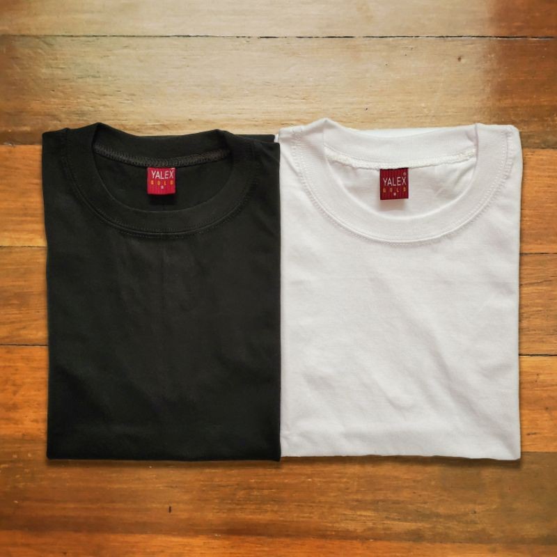 NEW PLAIN YALEX BLACK AND WHITE - PREMIUM QUALITY (UNISEX) | Shopee ...