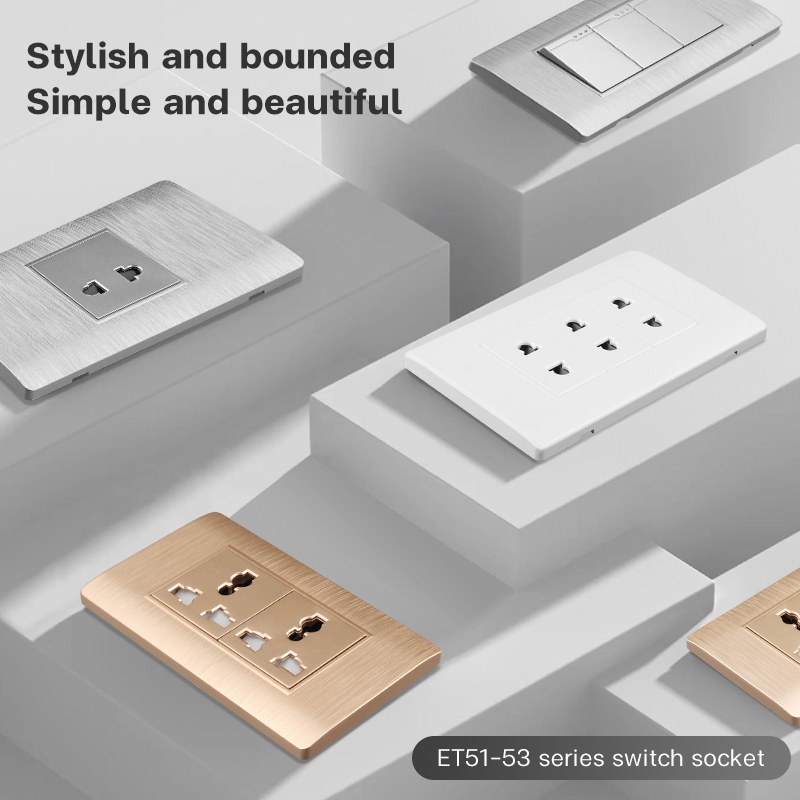 Switch Outlet Wide Series For Wall (1 2 3 Gang Universal) 1way 3way ...