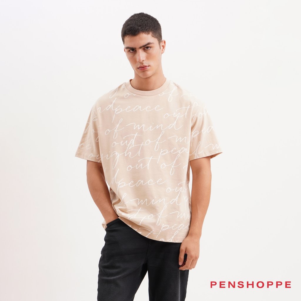 Modern Fit T-Shirt with Branding Print – PENSHOPPE