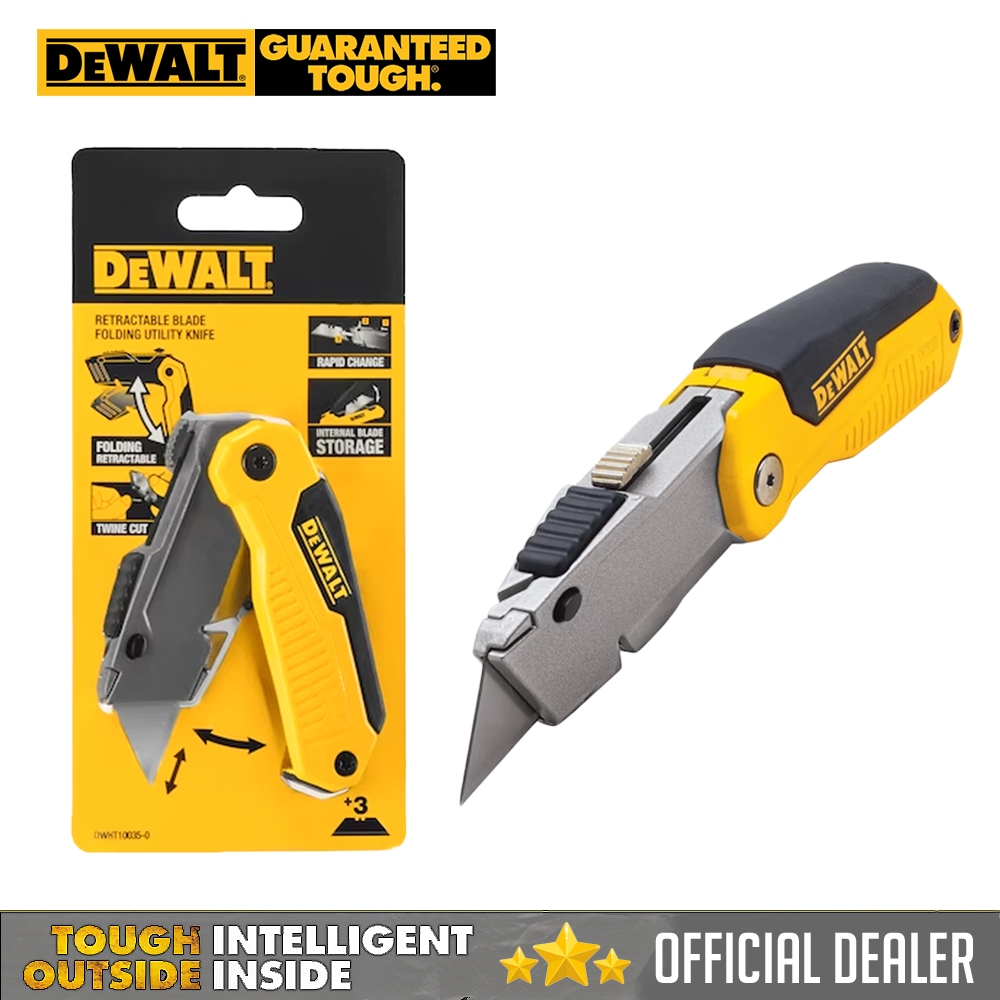 DeWalt Folding Retractable Utility Knife ( DWHT100350 ) Shopee