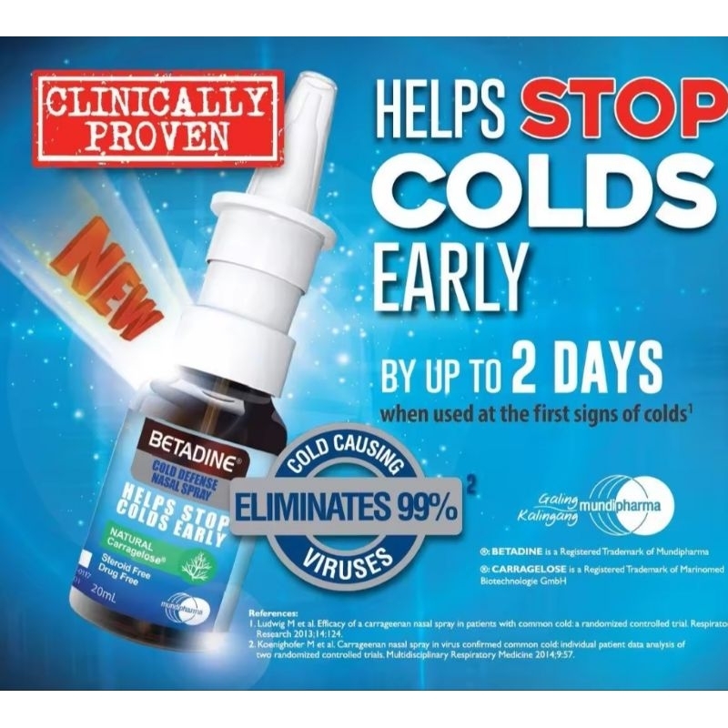 Betadine Cold Defense Nasal Spray 20ml ExpiryFeb 2025 Shopee Philippines