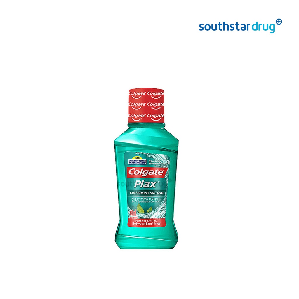 Colgate Plax Antibacterial Mouthwash Freshmint Splash 60ml Shopee Philippines