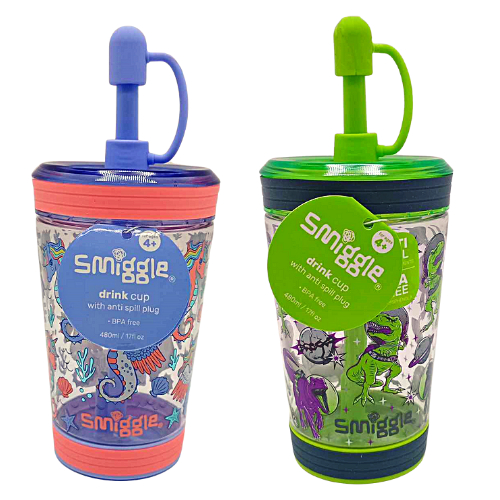 Smiggle Authentic Cup No Spill Drink Cups On the Go 480ML Shopee