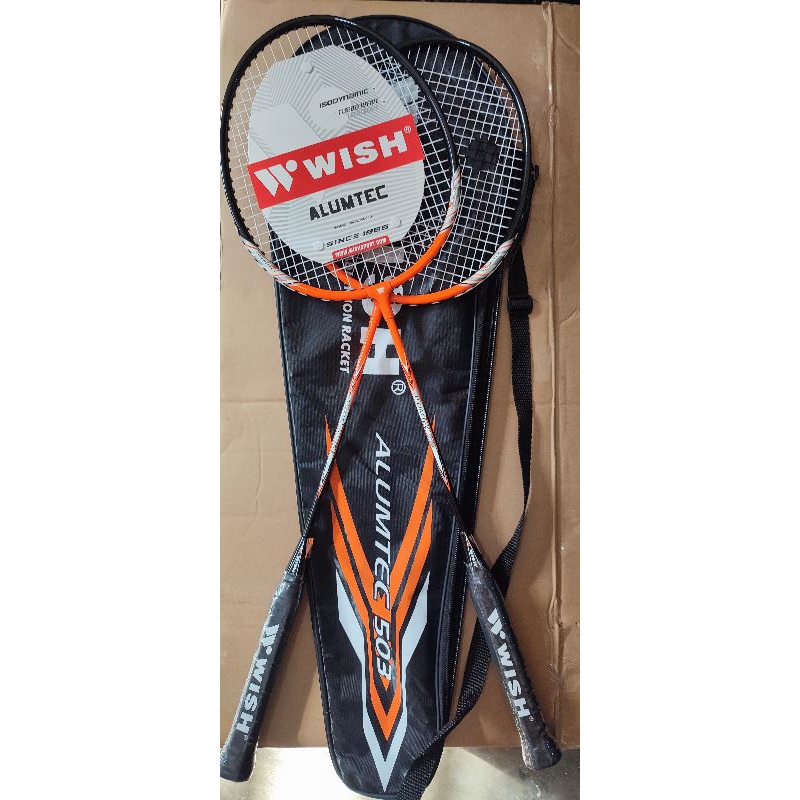 WISH BADMINTON RACKET ALUMTEC 5 series (doubles 2pc) Shopee Philippines