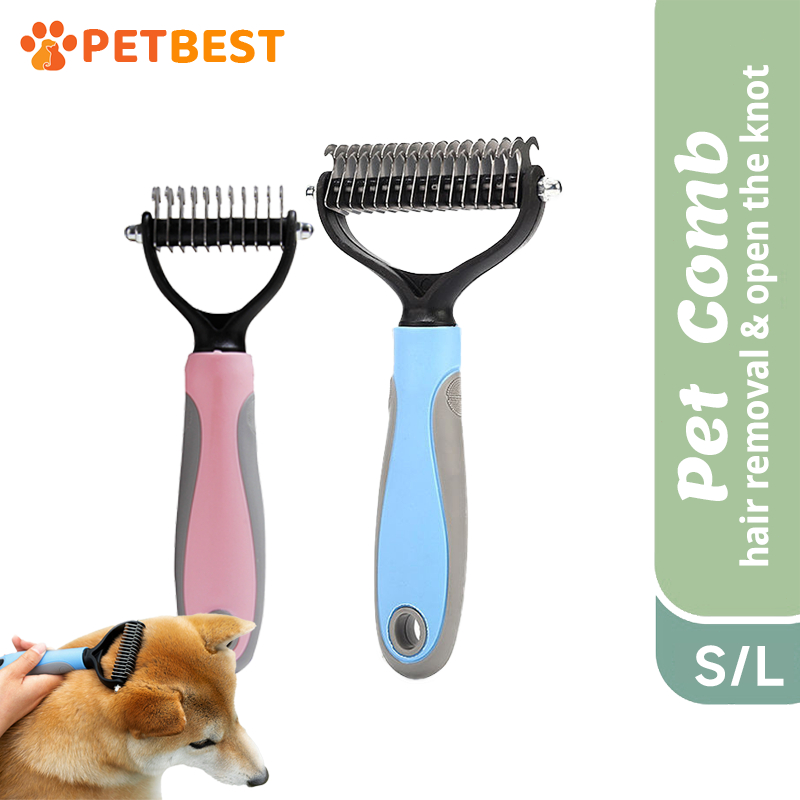 PETBEST Professional Pet Knot Comb Brush Pet Hair Knot Brush Effective
