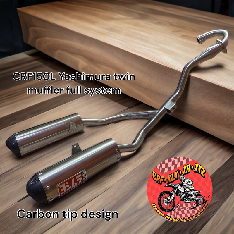 CRF150L Yoshimura Full System Twin muffler Plug and play Shopee