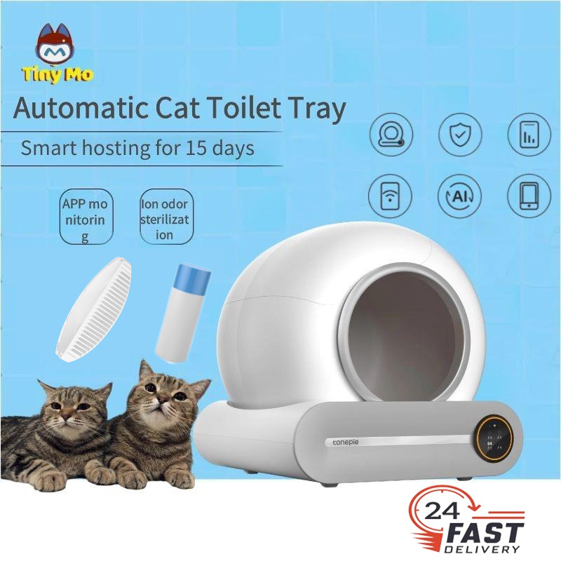 Automatic SelfCleaning Cat Litter Box with Tuya APP and WiFi Control