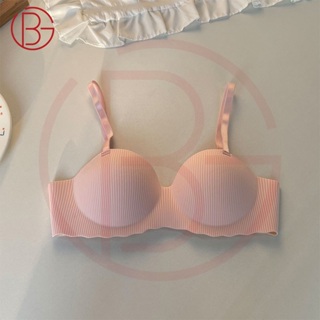 GBra Soft Seamless Breathable Pastel Non-wire Push Up Bra