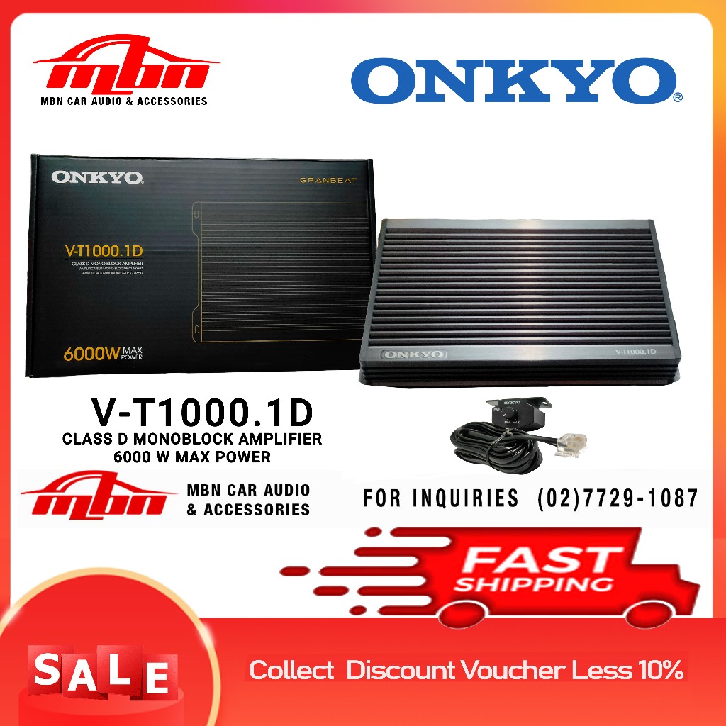 New Car Class D Monoblock ONKYO Monoblock Amplifier 6000W rms max peak