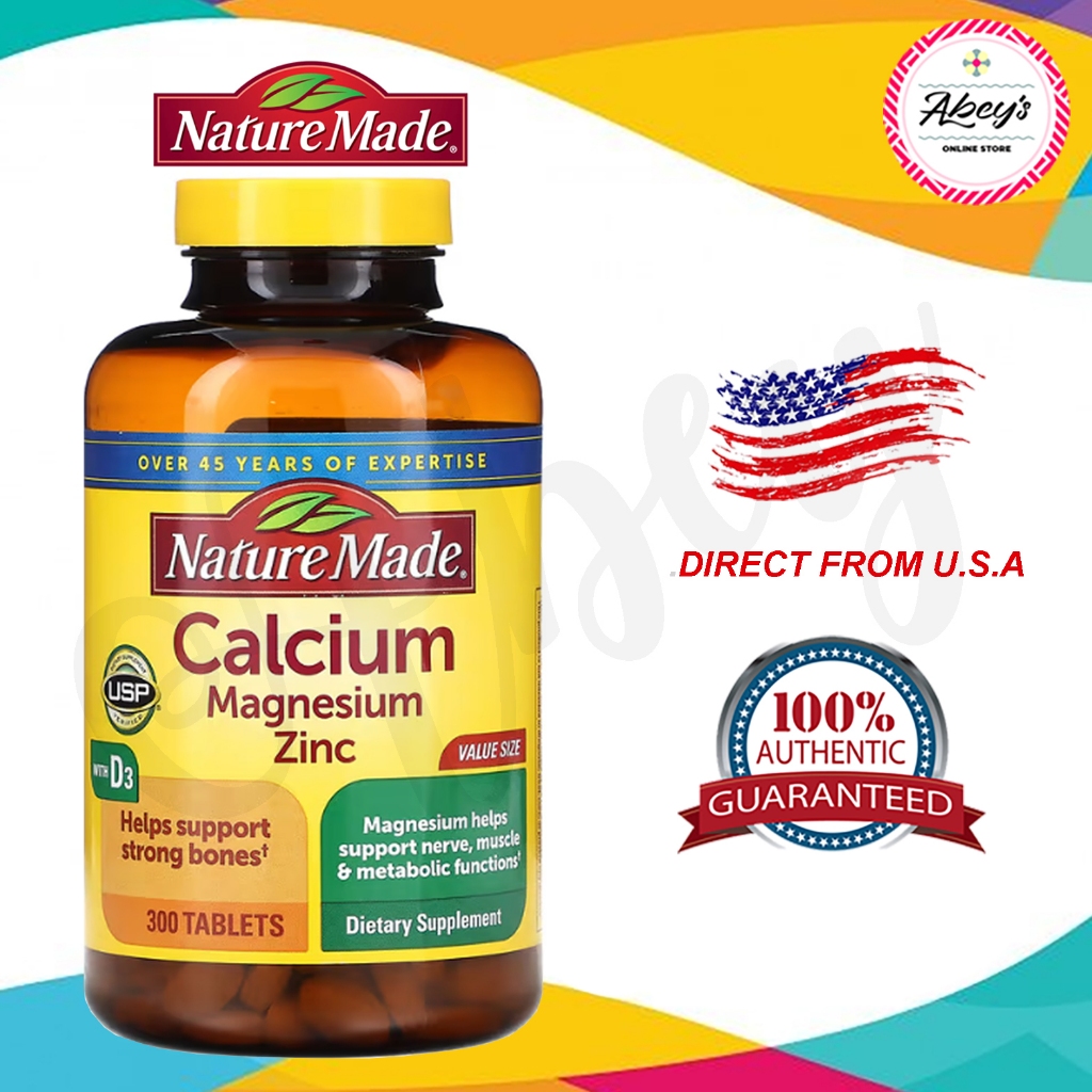 Nature Made, Calcium Magnesium Zinc with Vitamin D3, 300 Tablets