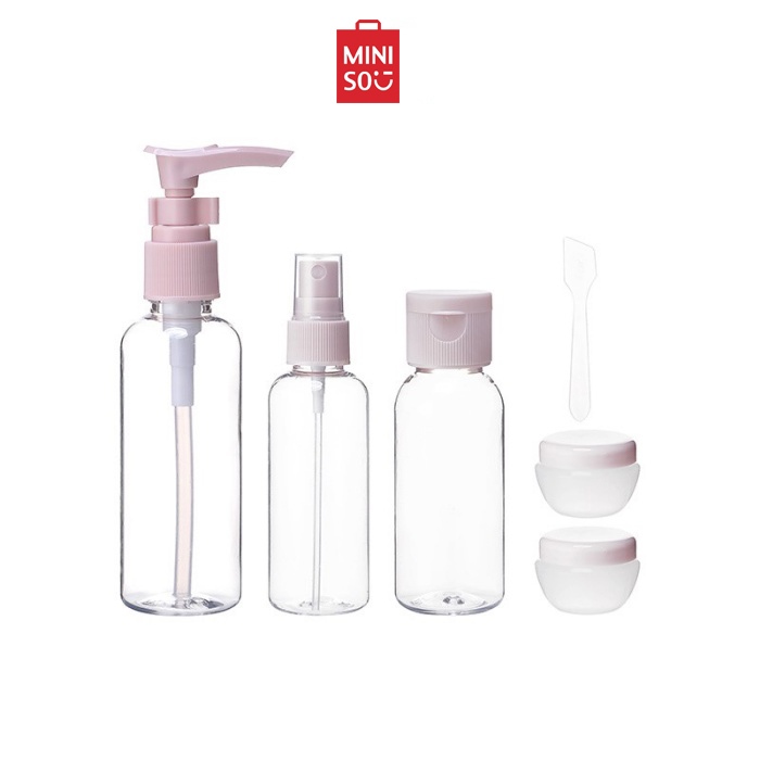 Miniso Travel Bottle Set Transparent Spray Portable Refillable Bottle