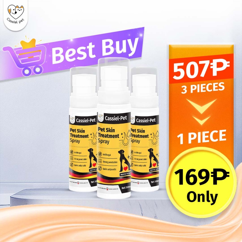 Cassiel Pet Antifungal Wound Spray For Itching,Ringworm,Mange,Anti Tick