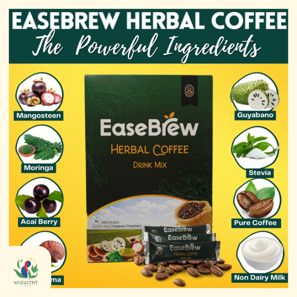 EaseBrew Herbal Coffee Drink Mix (100 Organic) Shopee Philippines