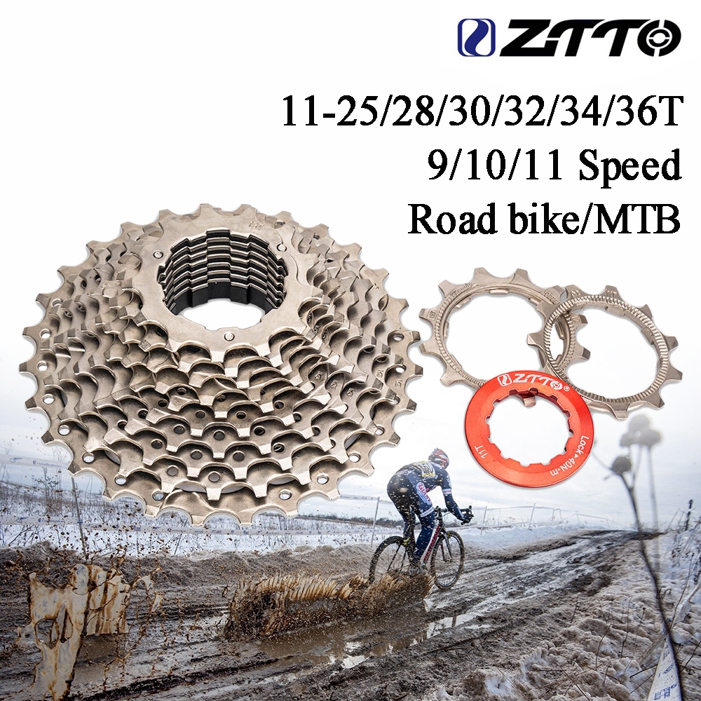 ZTTO Road Bike Cogs 9/10/11 Speed 25/28/30/32/34/36T MTB Cassette ...