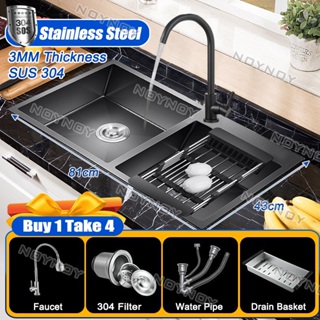 2023 Best Price Luxury Nano Black 304 Stainless Steel China Farmhouse  Multifunction Waterfall Rainfall Single Bowl Kitchen Sink Set - China  Stainless Steel Kitchen Sink, Single Bowl Kitchen Sink