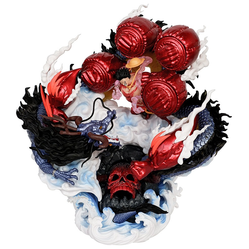 Little akiba one piece luffy vs kaido figure model toy with box ...