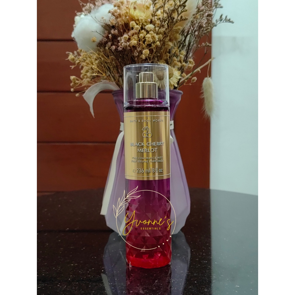 Bath and body works Black Cherry Merlot Fragrance Mist 236ml | Shopee ...