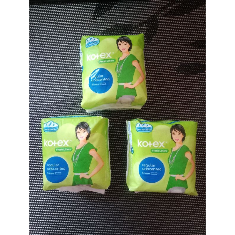 KOTEX Pantiliners 3 for 55 pesos | Shopee Philippines