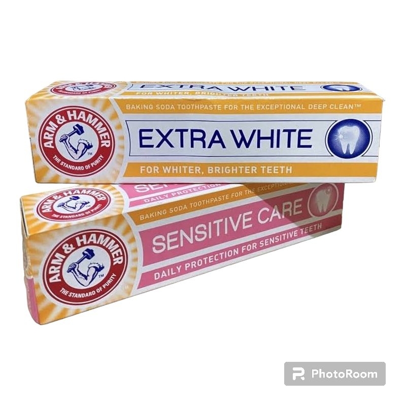 Arm & Hammer Baking Soda Toothpaste Extra White Whiter, Brighter Teeth