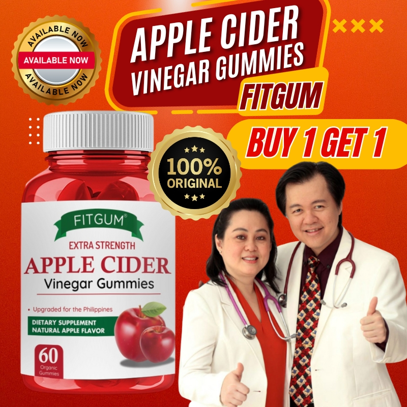 (BUY 1 GET 1) Fitgum Apple Cider Vinegar Gummies Weight Loss Slimming